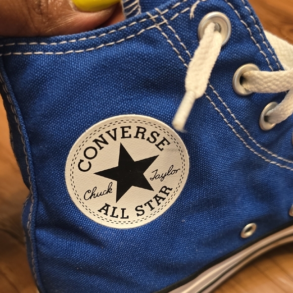Converse Blue High-Top Sneakers - Picture 7 of 8